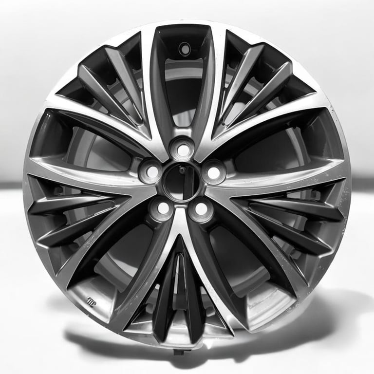 1x Alufelge 17 Zoll 6.5" 5x100 50ET Glanz Graphit PW457-0D005 Mg Rim Wheel