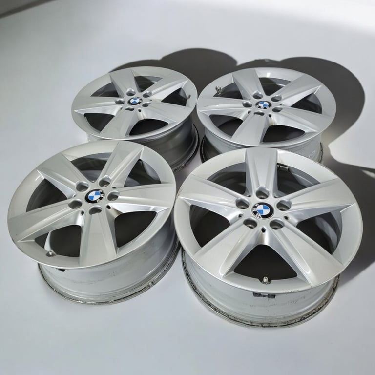 4x Alufelge 17 Zoll 7.5" 5x112 54ET Glanz Silber BMW6855087 BMW Rim Wheel FEL6443871140bd