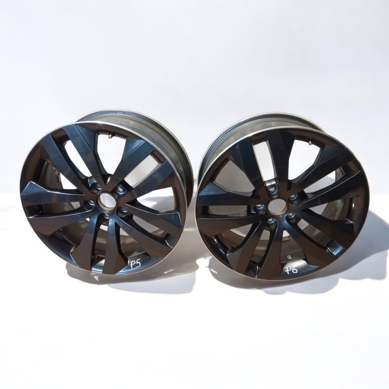 1x Alufelge 17 Zoll 7.0" 5x100 41ET Glanz Schwarz 5J0601025P Skoda Fabia Ii