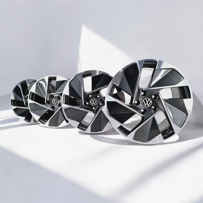 4x Alufelge 18 Zoll 7.5" 5x112 50ET Glanz Graphit 10A601025C Mg Id.3 Rim Wheel