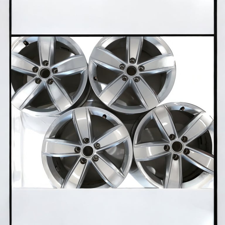 4x Alufelge 17 Zoll 6.5" 5x112 38ET Glanz Silber 5NA071497 VW Passat Tiguan FEL3746175827dc
