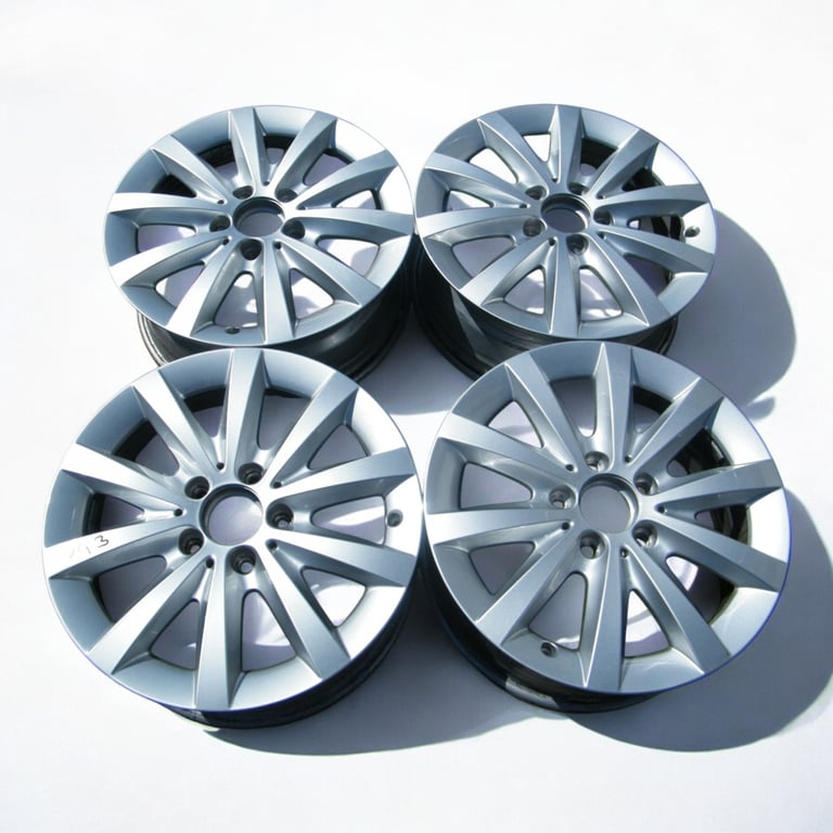 4x Alufelge 16 Zoll 6.5" 5x112 49ET Glanz Silber A2464010502 Mercedes-Benz Vaneo FEL9396580848tf