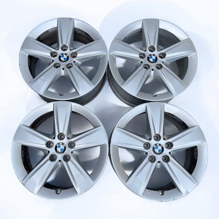 4x Alufelge 17 Zoll 7.5" 5x112 54ET Glanz Silber BMW6855087 BMW Rim Wheel FEL4687240391ea