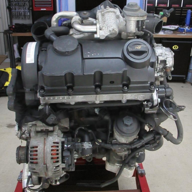 Motor VW Sharan BRT 2.0 TDI 140PS 103kW 190TKm Diesel Engine Komplett