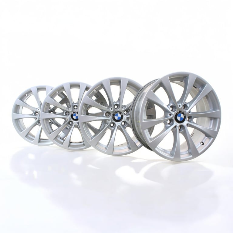 4x Alufelge 17 Zoll 7.5" 5x120 37ET Glanz Silber 554453 BMW Rim Wheel FEL8374613053pz