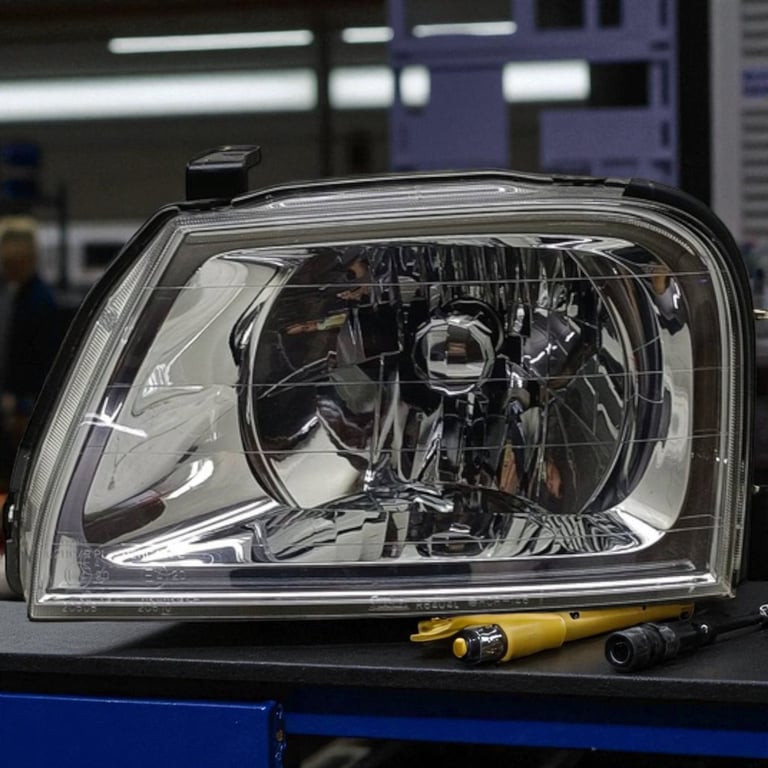 Frontscheinwerfer Mitsubishi L200 R6404 Links Scheinwerfer Headlight