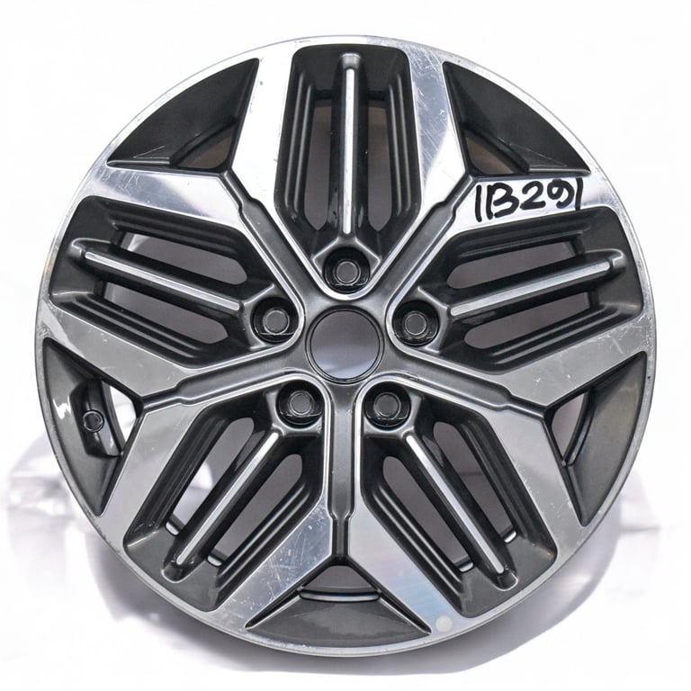 1x Alufelge 17 Zoll 7.0" 5x114.3 50ET Glanz Graphit 52910-A8610 Kia Optima Mg