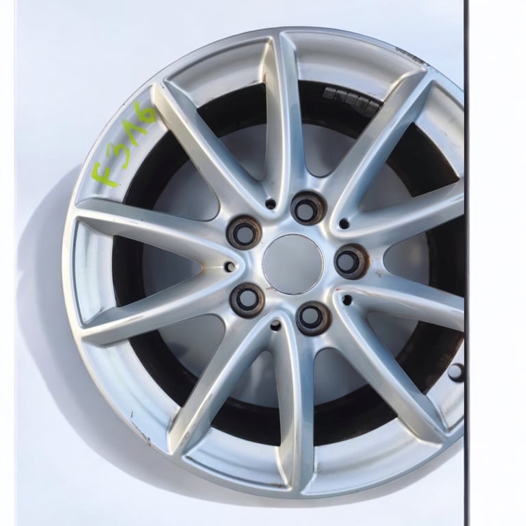 1x Alufelge 16 Zoll 7.0" 5x112 52ET Glanz Silber 6855080 BMW F45 F46 Rim Wheel