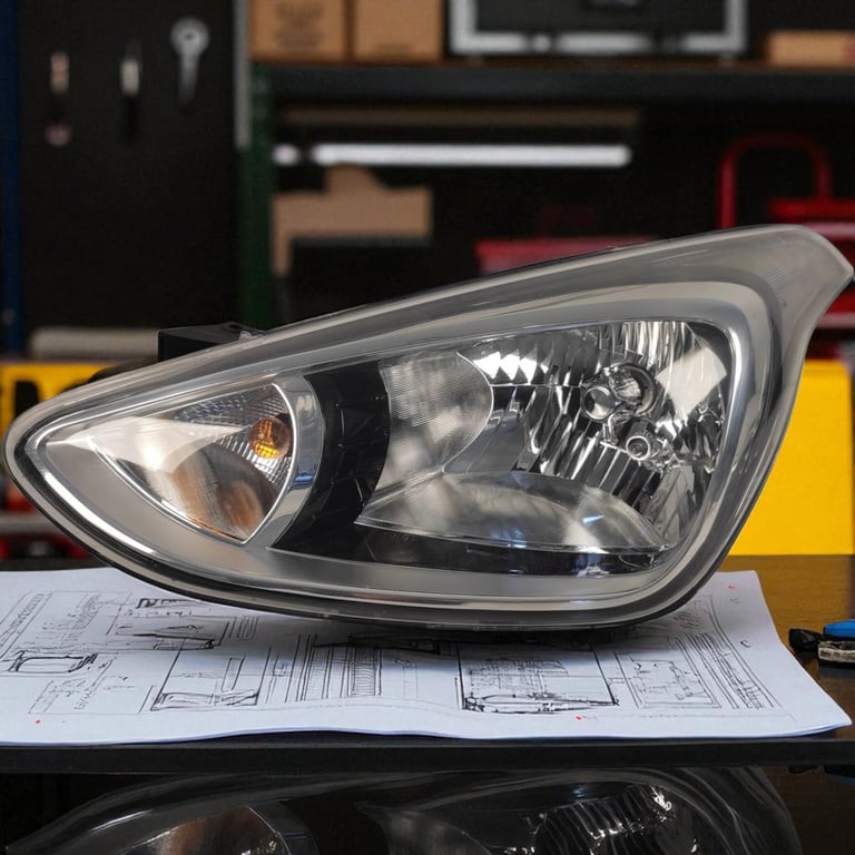 Frontscheinwerfer Hyundai I10 92101-B9000 Ein Stück (Rechts oder Links)