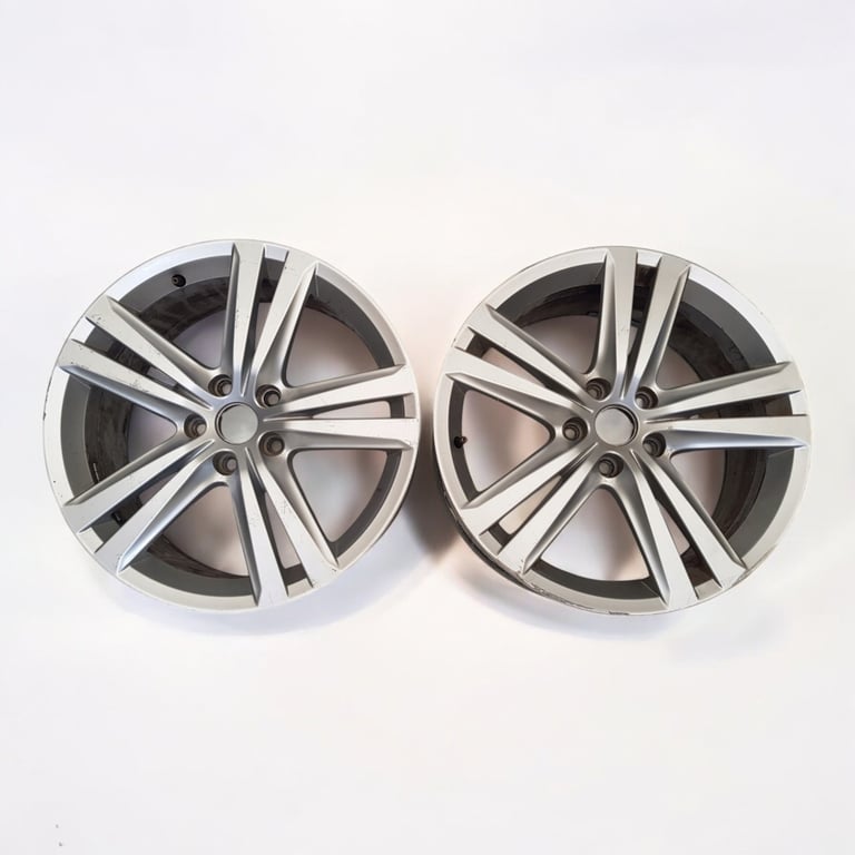 1x Alufelge 18 Zoll 7.5" 5x112 51ET Glanz Silber 5F0601025J Seat Leon Rim Wheel