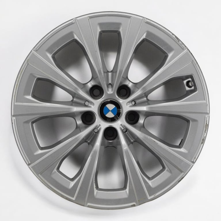4x Alufelge 17 Zoll 7.5" 5x112 30ET Glanz Silber 7915323 BMW Rim Wheel FEL7760069124im