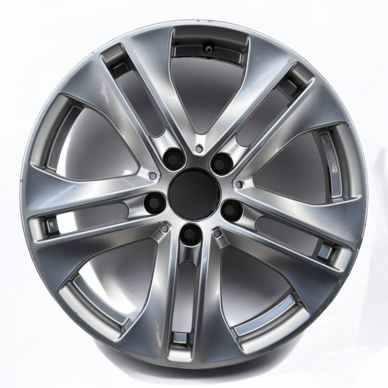 1x Alufelge 17 Zoll 7.5" 5x112 47ET Glanz Silber A2044017502 Mercedes-Benz W204