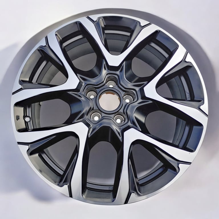 1x Alufelge 19 Zoll 6.5" 5x110 35ET Matt Schwarz 735713407 Fiat 500x Rim Wheel
