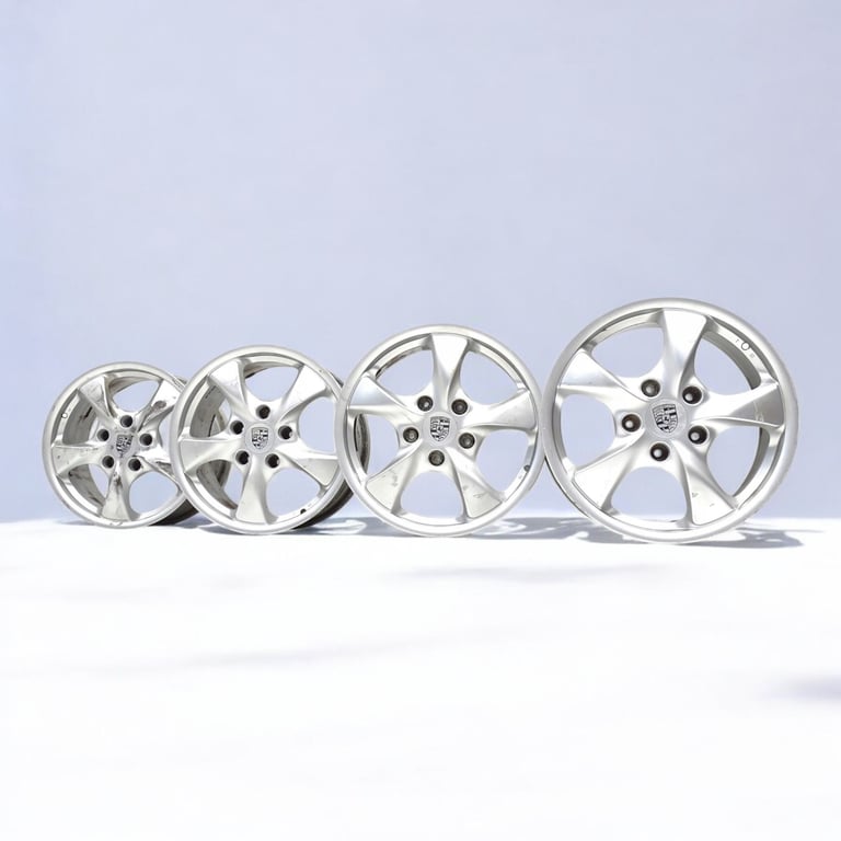 4x Alufelge 17 Zoll 7.0" 5x130 98636212606, 98636212401 Porsche 996 Boxster 986