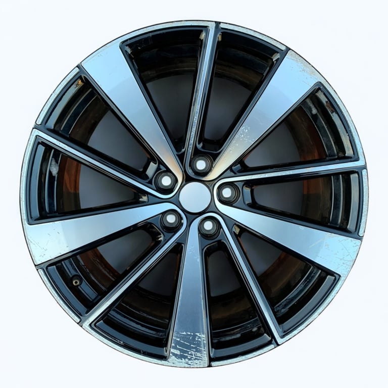1x Alufelge 19 Zoll 9.0" 5x108 53ET Glanz Schwarz 32134523 Polestar 1 Rim Wheel FEL2181183648bo