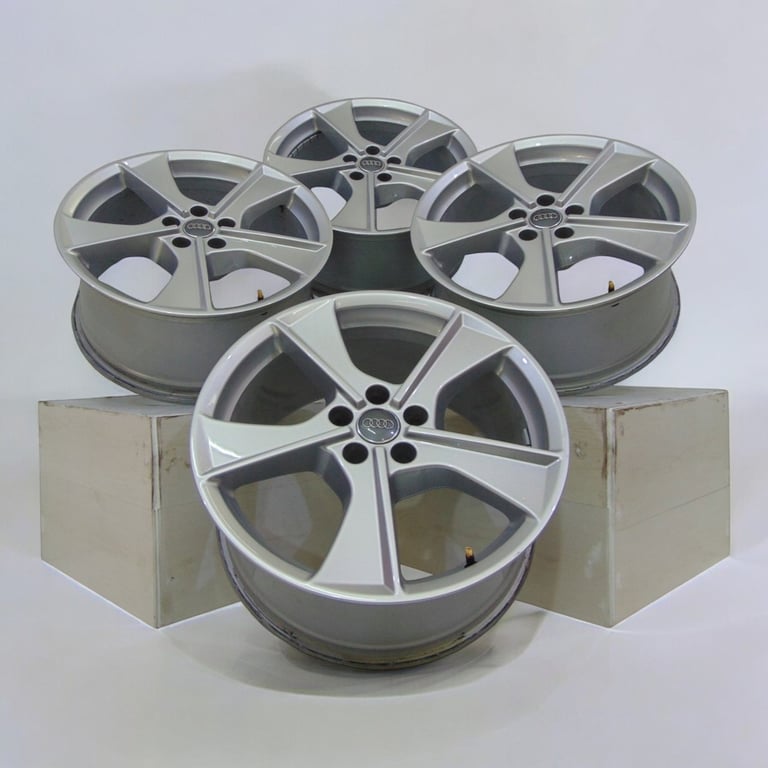 4x Alufelge 19 Zoll 8.5" 5x112 28ET Glanz Silber 4M0601025L Audi Q7 Rim Wheel FEL9924333320cb