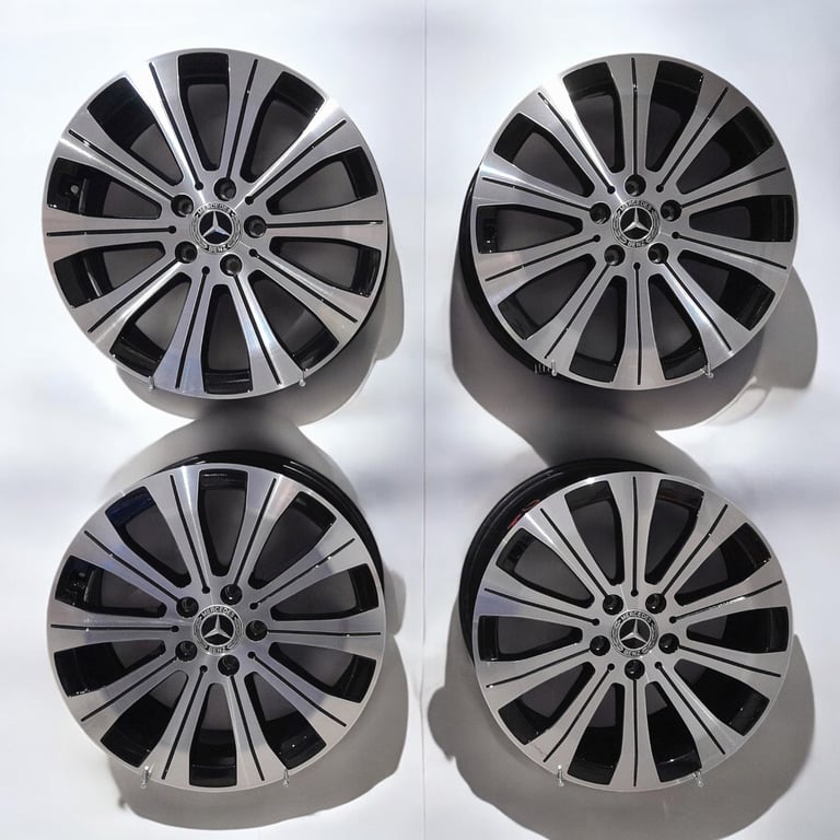 4x Alufelge 18 Zoll 6.5" 5x112 44 5ET A2434010000 Mercedes-Benz Eqa H243