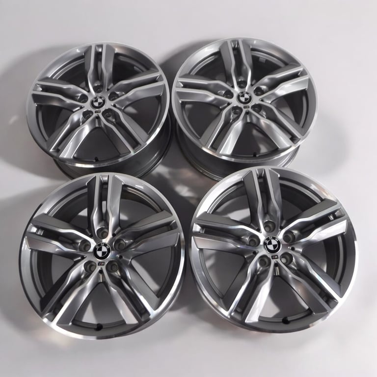 4x Alufelge 18 Zoll 7.5" 5x112 51ET Glanz Silber 7850456 BMW F39 F48 Rim Wheel FEL5814302792vt
