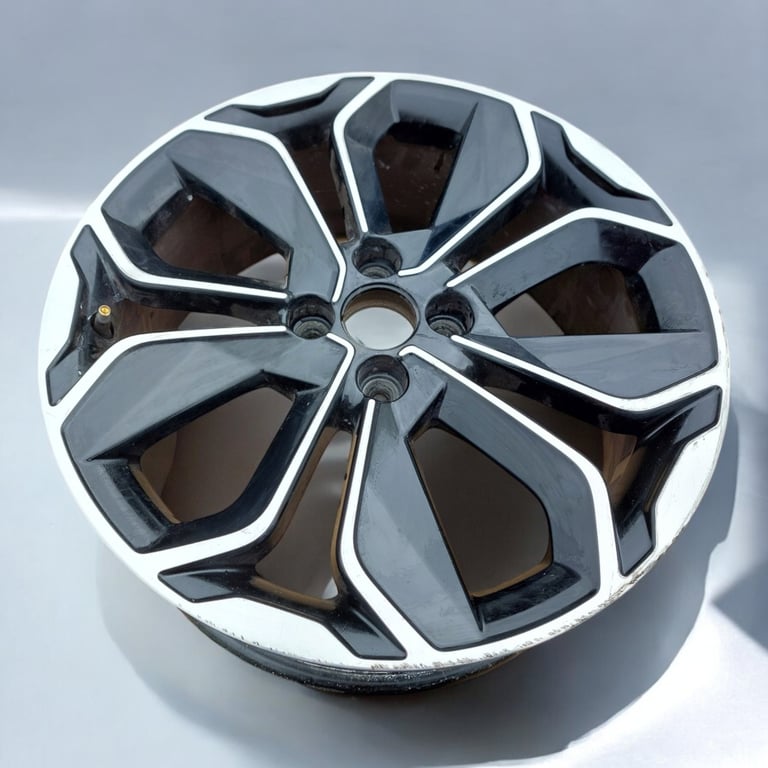 1x Alufelge 17 Zoll 7.0" 4x100 44ET Glanz Schwarz 403001878 Renault Captur Clio