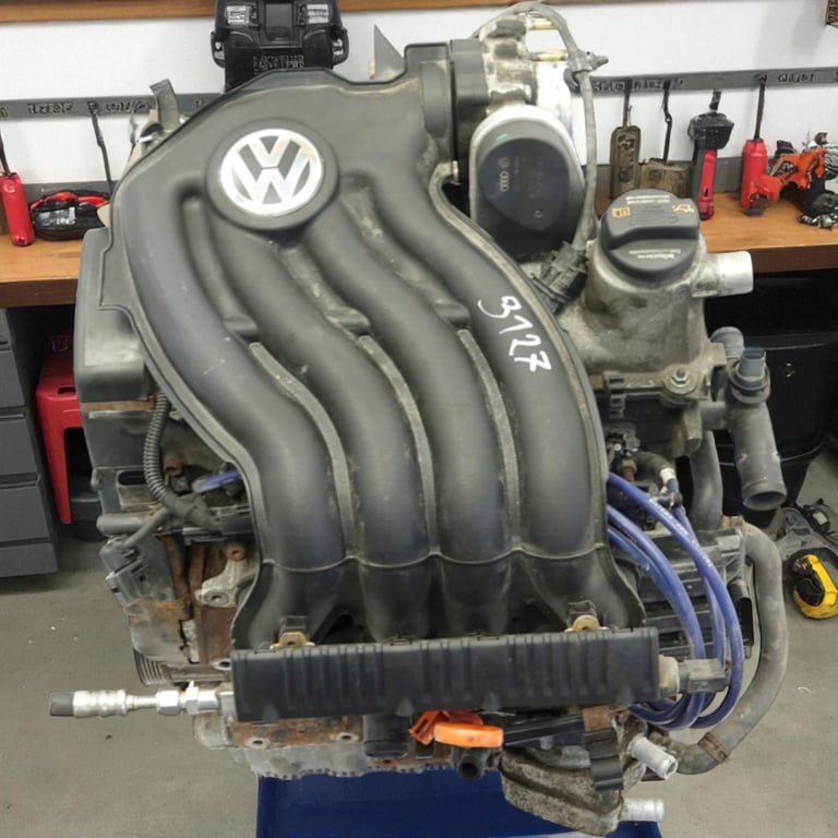 Motor VW Caddy III Touran BSX 2.0 109PS 80kW 2003 Benzin Engine Unkomplett MOT6998704706cu