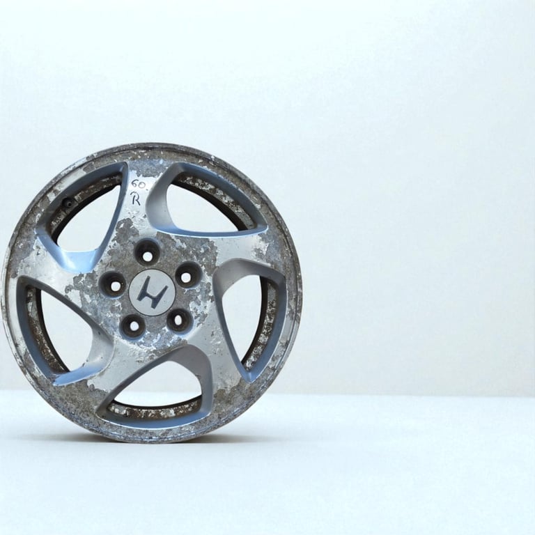 1x Alufelge 16 Zoll 6.5" 5x114.3 55ET Honda Prelude Rim Wheel