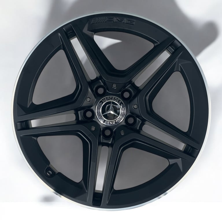 4x Alufelge 18 Zoll 7.5" 5x112 49ET Matt Schwarz A1774011500 Mercedes-Benz W177