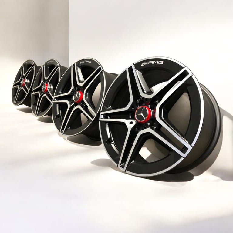 4x Alufelge 18 Zoll 8.5" 5x112 A2054019600 Mercedes-Benz A205 Rim Wheel FEL3390939472vu