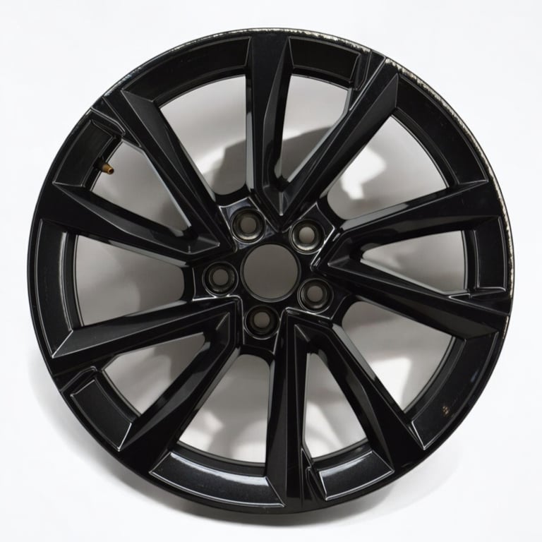 1x Alufelge 17 Zoll 7.0" 5x100 51ET Glanz Schwarz 6VA601025F Skoda Fabia
