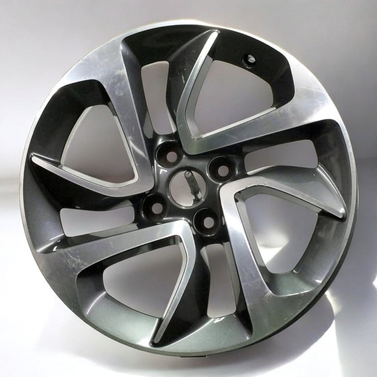 1x Alufelge 16 Zoll 6.5" 4x100 40ET Glanz Grau OP078 Opel Rim Wheel