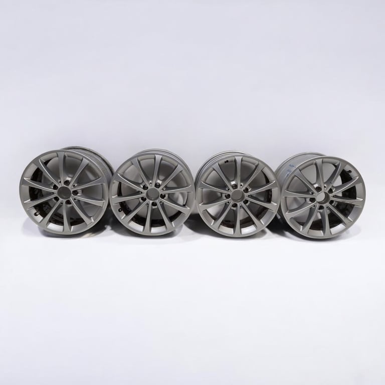 4x Alufelge 17 Zoll 6.5" 5x112 44ET Glanz Silber A1774010300 Mercedes-Benz FEL3609406657qa
