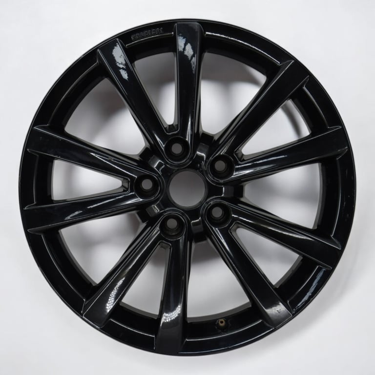 1x Alufelge 17 Zoll 7.0" 5x114.3 45ET Glanz Schwarz KE409-6F200BZ Nissan 1 FEL1809122498wn