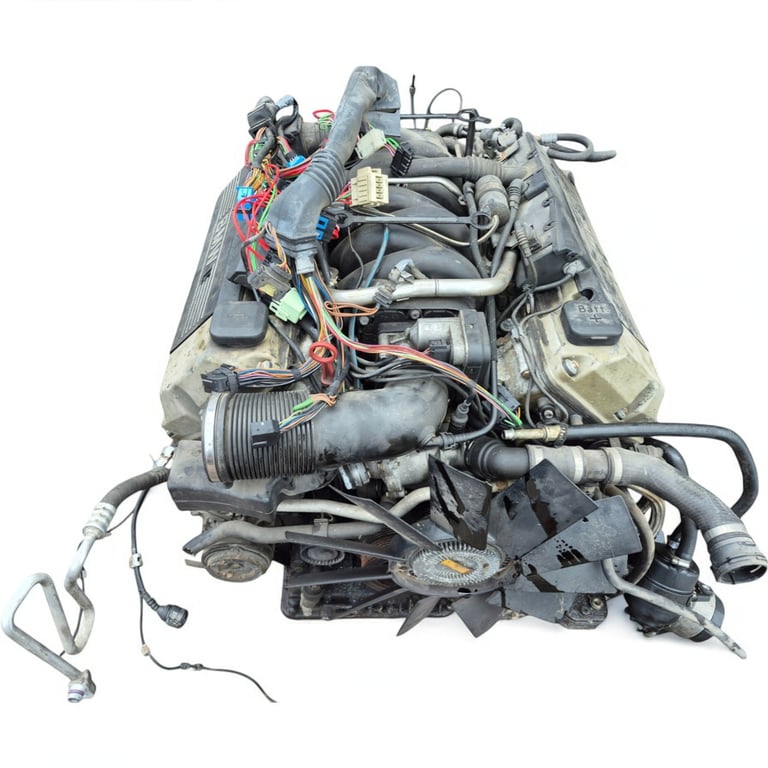 Motor BMW E39 M62B35 3.5 Benzin Engine Komplett