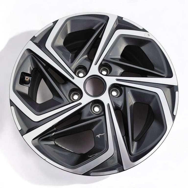 1x Alufelge 16 Zoll 6.5" 5x114.3 50ET Glanz Grau 52910-G4600 Hyundai I30 Mg
