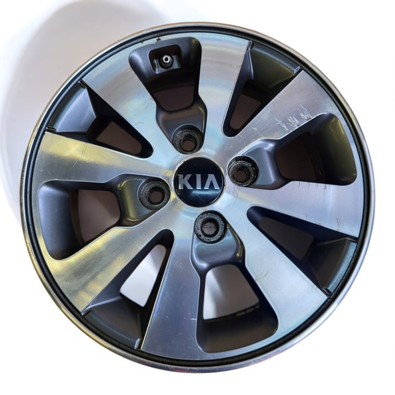 1x Alufelge 14 Zoll 5.0" 4x100 49ET Glanz Silber 52910-1Y390 Kia Mg Rim Wheel