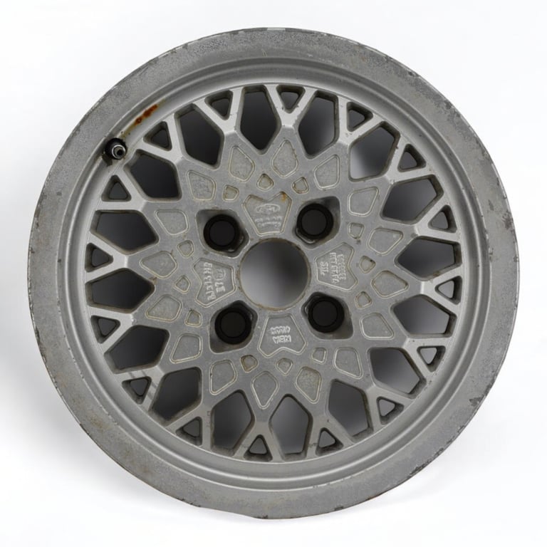 1x Alufelge 14 Zoll 6.0" 4x108 32ET Glanz Silber Ford Rim Wheel FEL6933779966rq