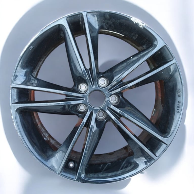 1x Alufelge 19 Zoll 7.0" 5x114.3 40ET Glanz Schwarz Nissan Qashqai Rim Wheel