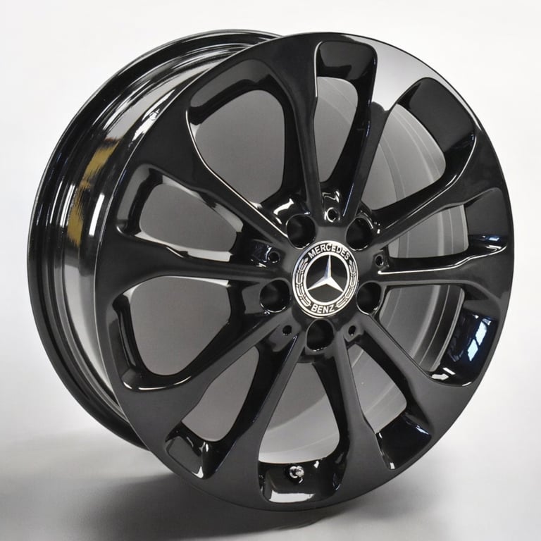4x Alufelge 17 Zoll 6.5" 5x112 38ET Glanz Schwarz A1564011700 Mercedes-Benz X156 FEL4813699281nw