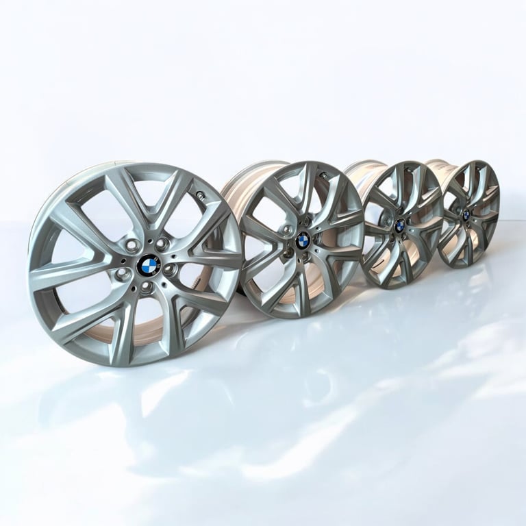 4x Alufelge 17 Zoll 6.5" 5x112 39ET Glanz Silber 6856076 Bmw Rim Wheel FEL2382181428hp