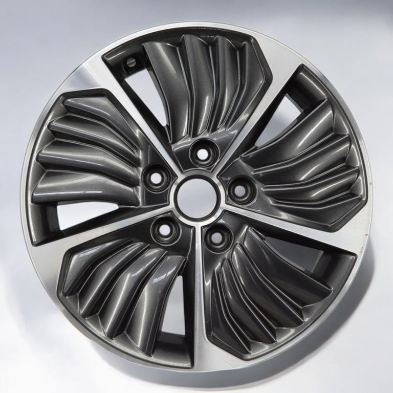 1x Alufelge 16 Zoll 6.5" 5x114.3 50ET Glanz Grau 52910-G2700 Hyundai Ioniq Mg