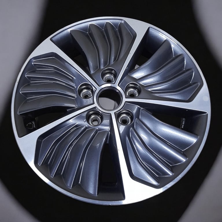 1x Alufelge 16 Zoll 6.5" 5x114.3 50ET Glanz Silber 52910-G2700 Hyundai Ioniq Mg