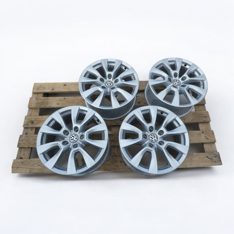 4x Alufelge 17 Zoll 8.0" 5x120 49ET Glanz Silber 2H6601025 VW Amarok Rim Wheel FEL6866505631aj
