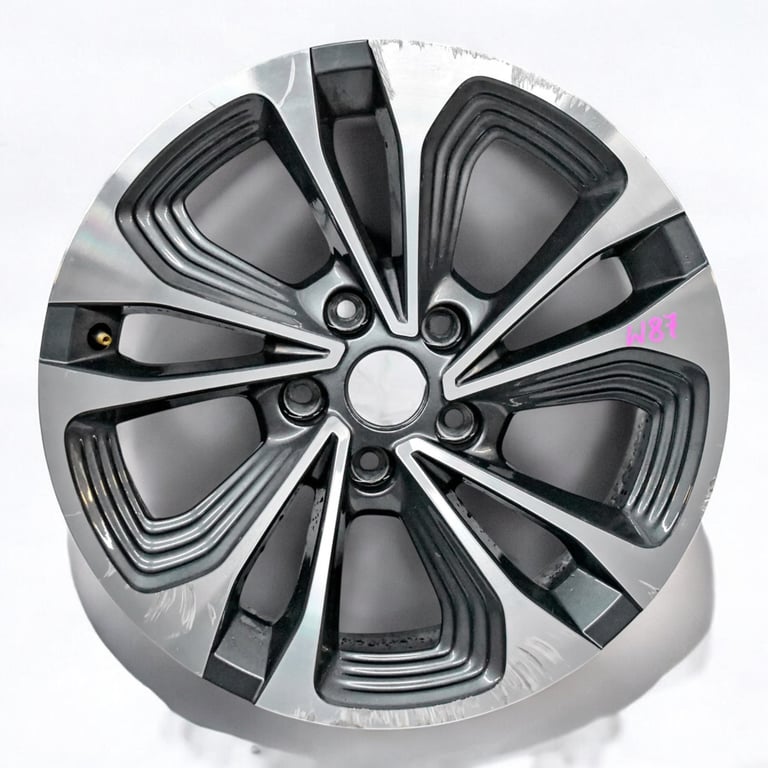 1x Alufelge 17 Zoll 7.0" 5x114.3 44ET Glanz Graphit 403009897 Mg Captur