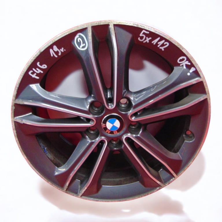 1x Alufelge 17 Zoll 7.5" 5x112 54ET Glanz Graphit 6856087 BMW 2 F45 F40 F46