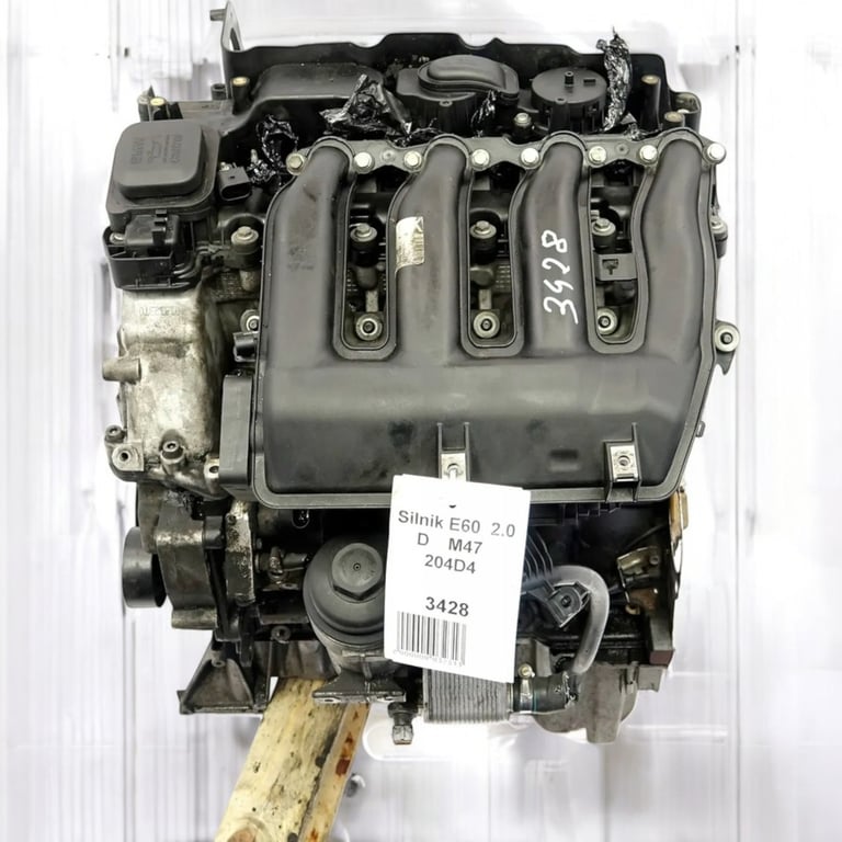 Motor BMW 5 E60 M47D20 2.0 120kW 2007 Diesel Engine Unkomplett