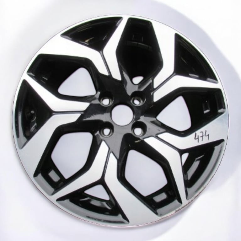 1x Alufelge 18 Zoll 7.0" 4x108 37,5ET Glanz Schwarz HN1C-BA Ford Ecosport