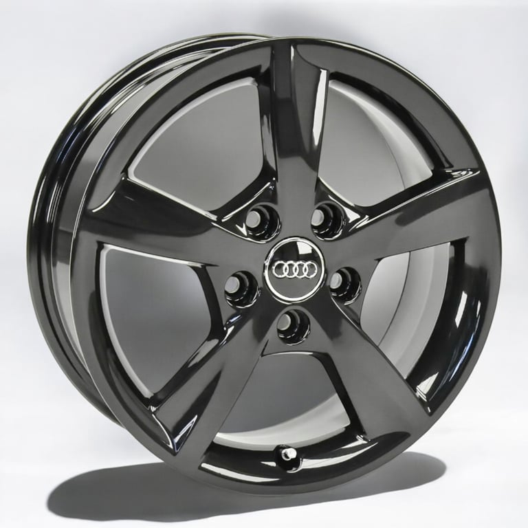 1x Alufelge 16 Zoll 6.0" 5x112 48ET Glanz Schwarz 8V0071496 Audi A3 Rim Wheel