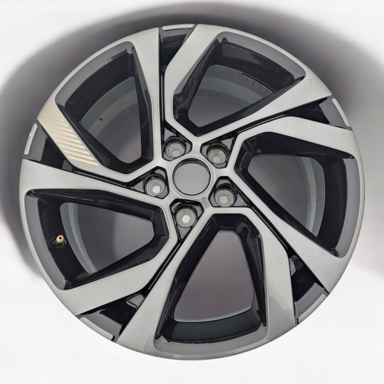 1x Alufelge 18 Zoll 7.5" 5x114.3 46ET Glanz Schwarz 403003802 Renault Megane Iv