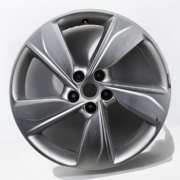 1x Alufelge 18 Zoll 7.5" 5x108 49ET Glanz Silber YP00064380 Opel Grandland