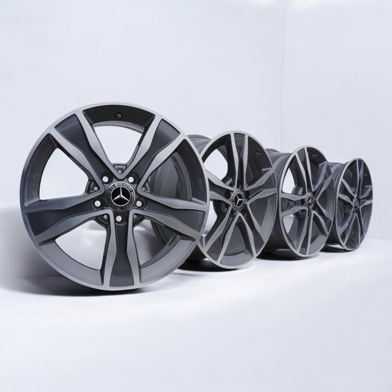4x Alufelge 17 Zoll 7.0" 5x112 48 5ET 2054010800 Mercedes-Benz W205 Rim Wheel FEL7025218341po