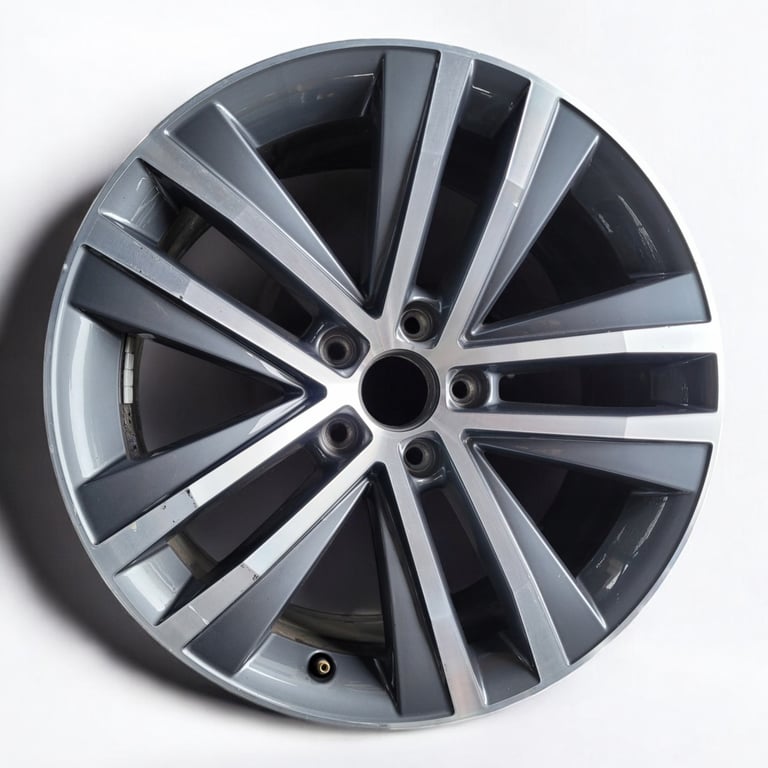 1x Alufelge 18 Zoll 7.5" 5x112 35ET Glanz Graphit 7N0601025F Mg Sharan Rim Wheel